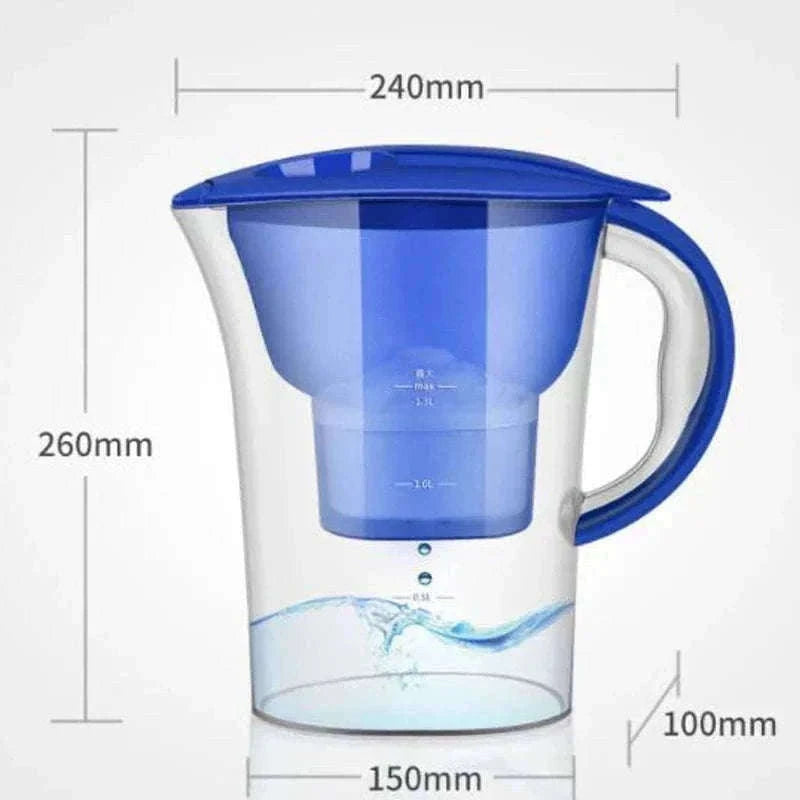 2.5L Water Filter Pitcher with Four-Layer Filtration-Default Title