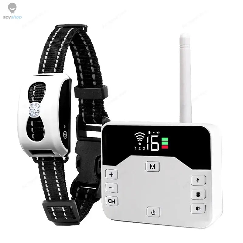 2 In 1 Electric Pet Wireless Fence Dog Training Collar Anti Runaway Up to 3 Dogs Outdoor Pet Containment Rechargeable System Spy-shop.com