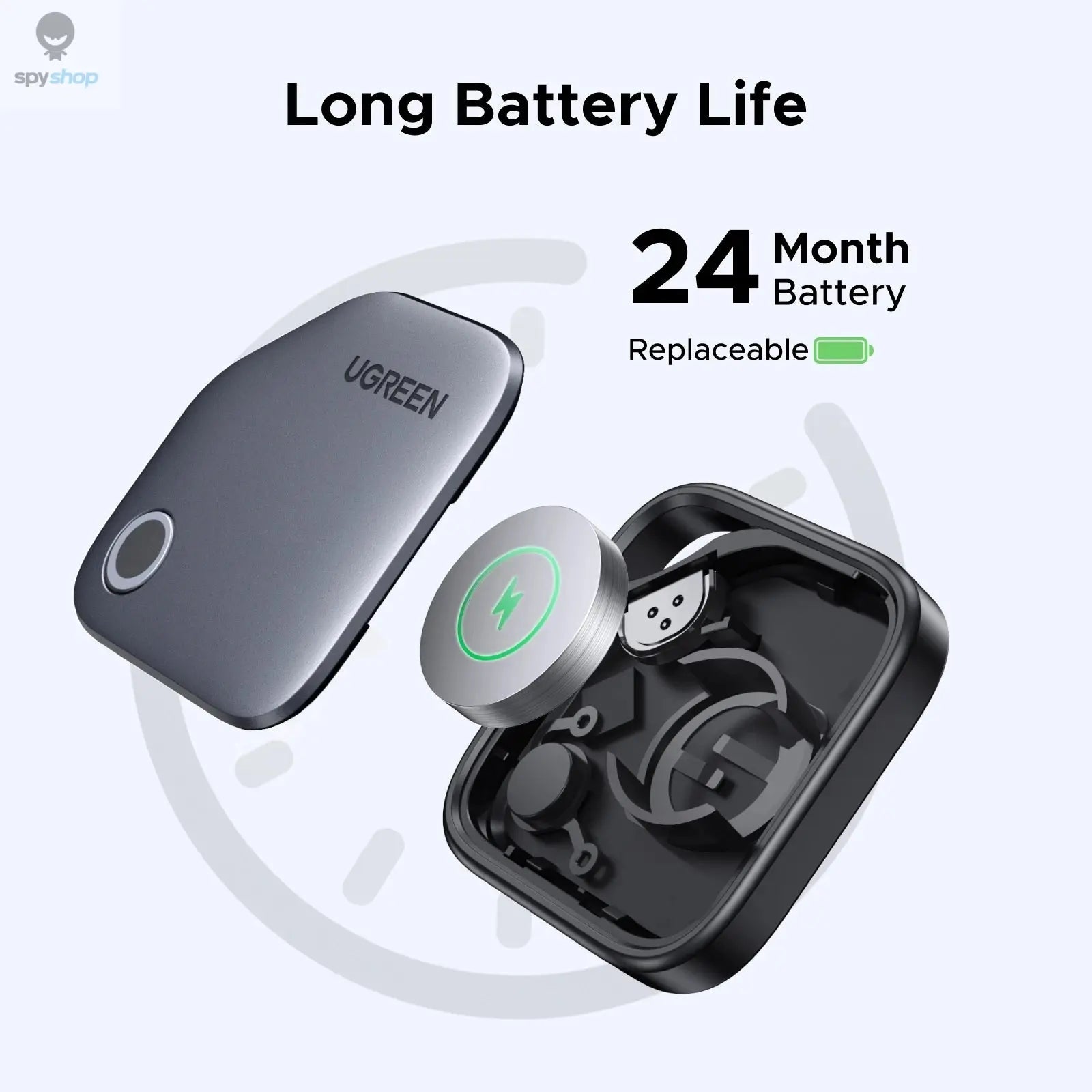 【2-Pack】 Smart Tag Bluetooth Tracker, Keys Finder Item Locator SmartTag Up to 2 Year Battery For iPhone Apple Find My (only IOS) 