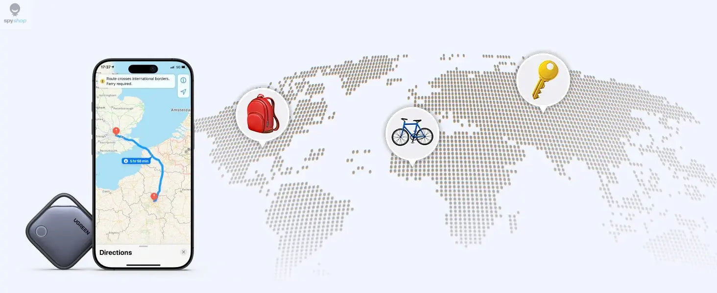 【2-Pack】 Smart Tag Bluetooth Tracker, Keys Finder Item Locator SmartTag Up to 2 Year Battery For iPhone Apple Find My (only IOS) 