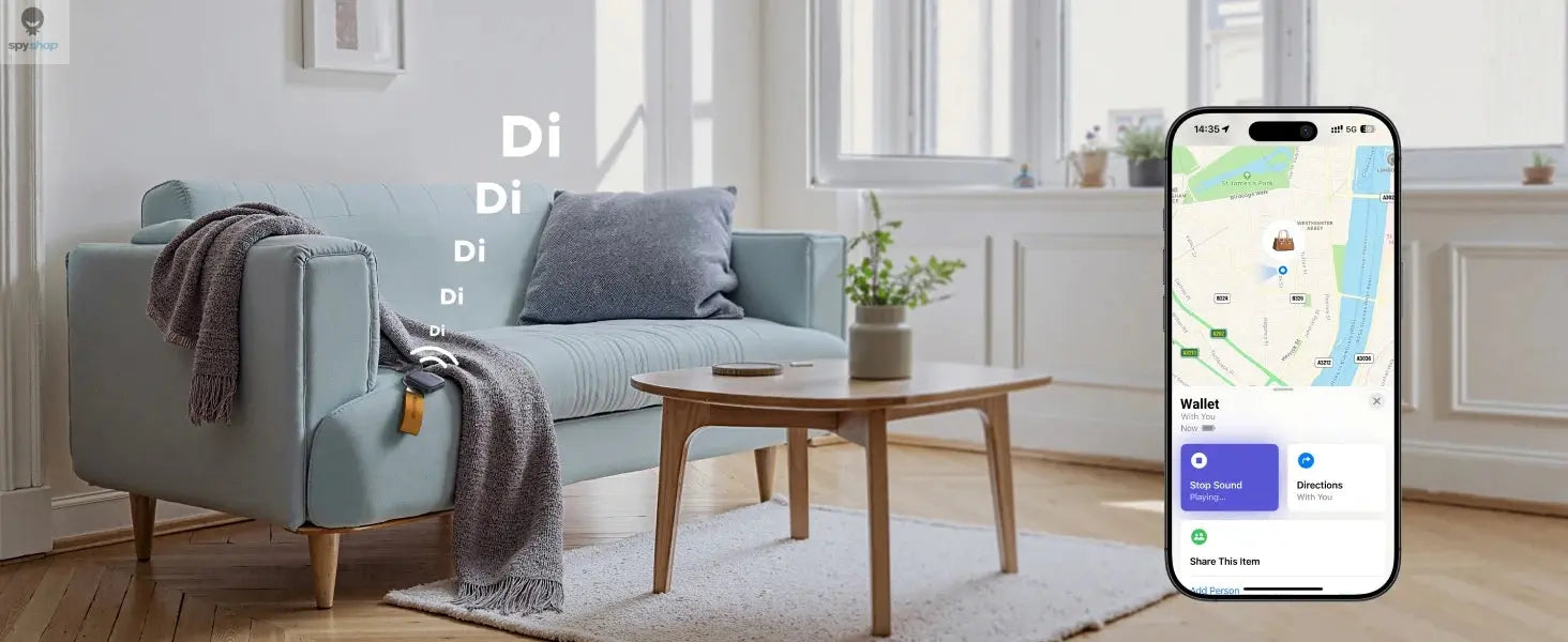 【2-Pack】 Smart Tag Bluetooth Tracker, Keys Finder Item Locator SmartTag Up to 2 Year Battery For iPhone Apple Find My (only IOS) 