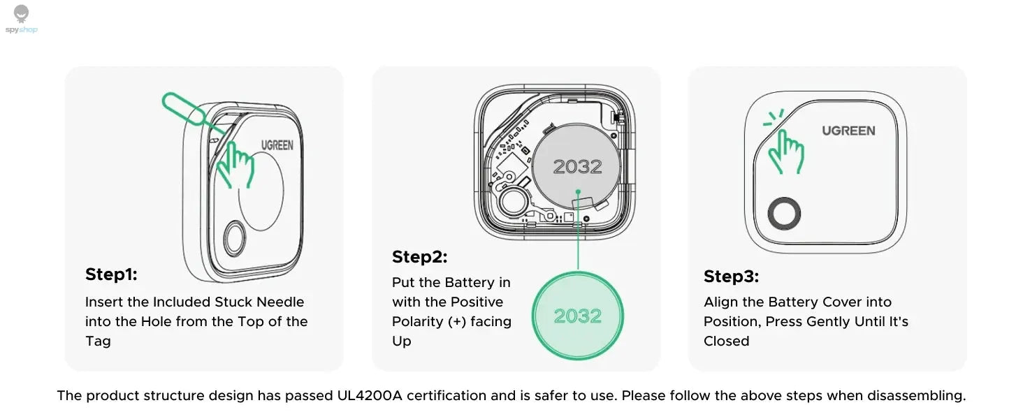【2-Pack】 Smart Tag Bluetooth Tracker, Keys Finder Item Locator SmartTag Up to 2 Year Battery For iPhone Apple Find My (only IOS) 