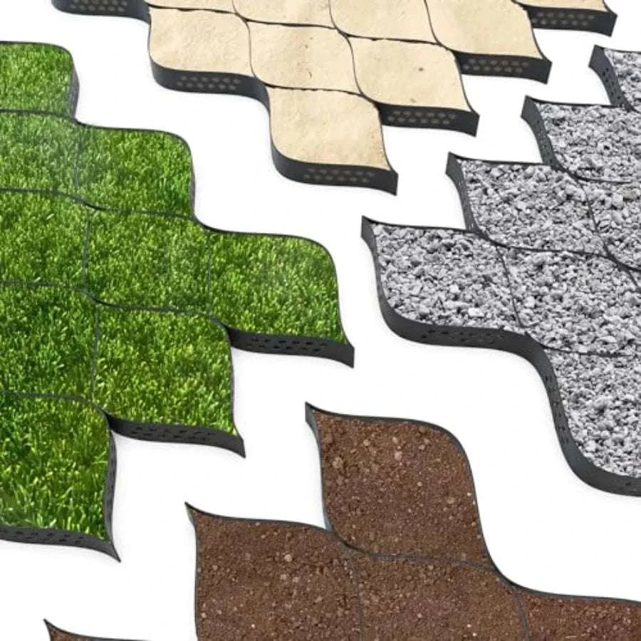 2" GeoCell Ground Grid 9x17 Ft for Paths, Patios and Erosion Control-United States
