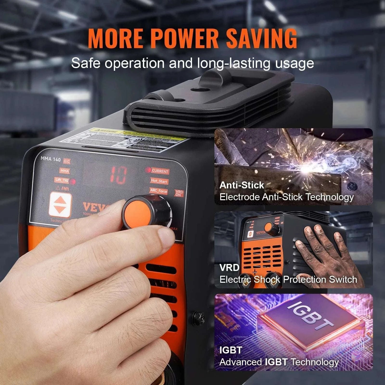 2-in-1 ARC & Lift TIG Welder Machine with IGBT and Hot Start-200A / Poland