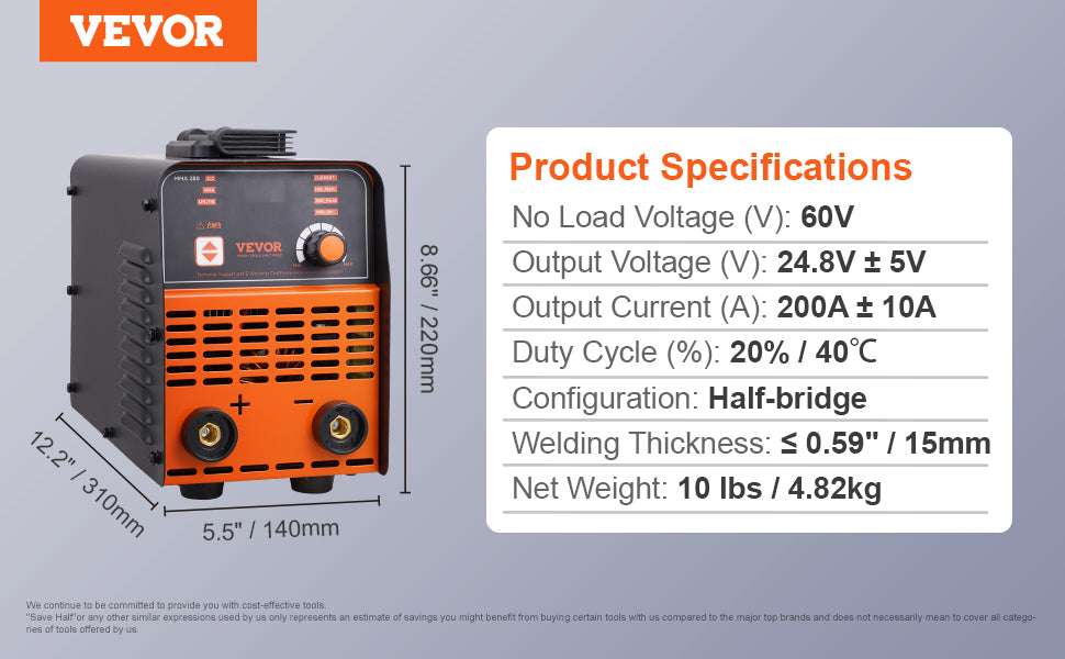 2-in-1 ARC & Lift TIG Welder Machine with IGBT and Hot Start-200A / Poland