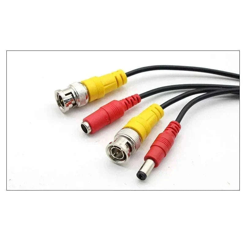 2-in-1 BNC Video Power Cable for CCTV Camera Wiring-5M