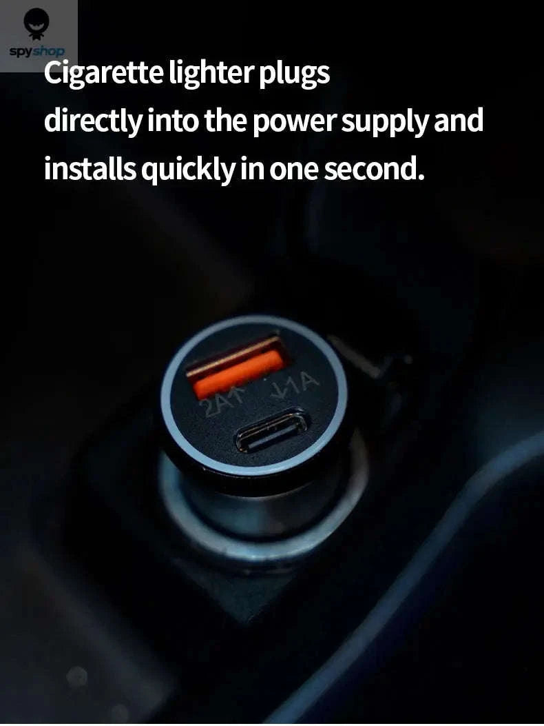 2‑in‑1 Car Charger GPS Locator-1PCs