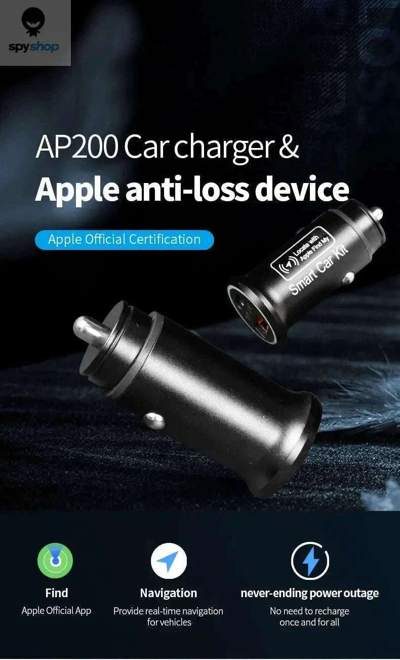 2-in-1 Car Charger GPS Locator with Apple Find My-1PCs