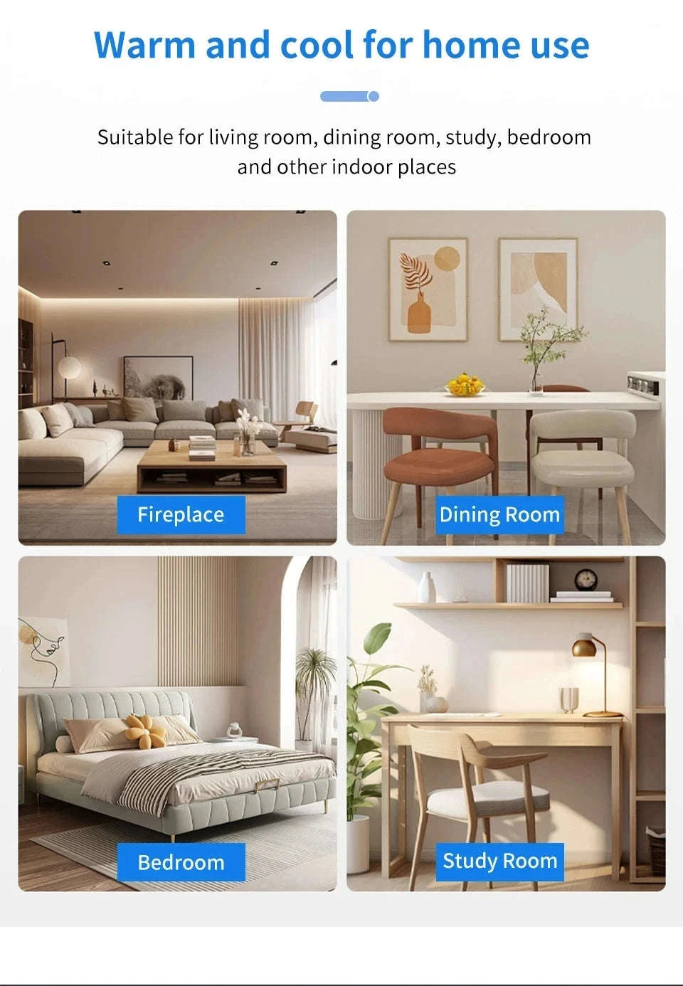 2-in-1 Ceiling Fan Lamp with Adjustable Speeds and Dimmable LED-L0693-19CM-U