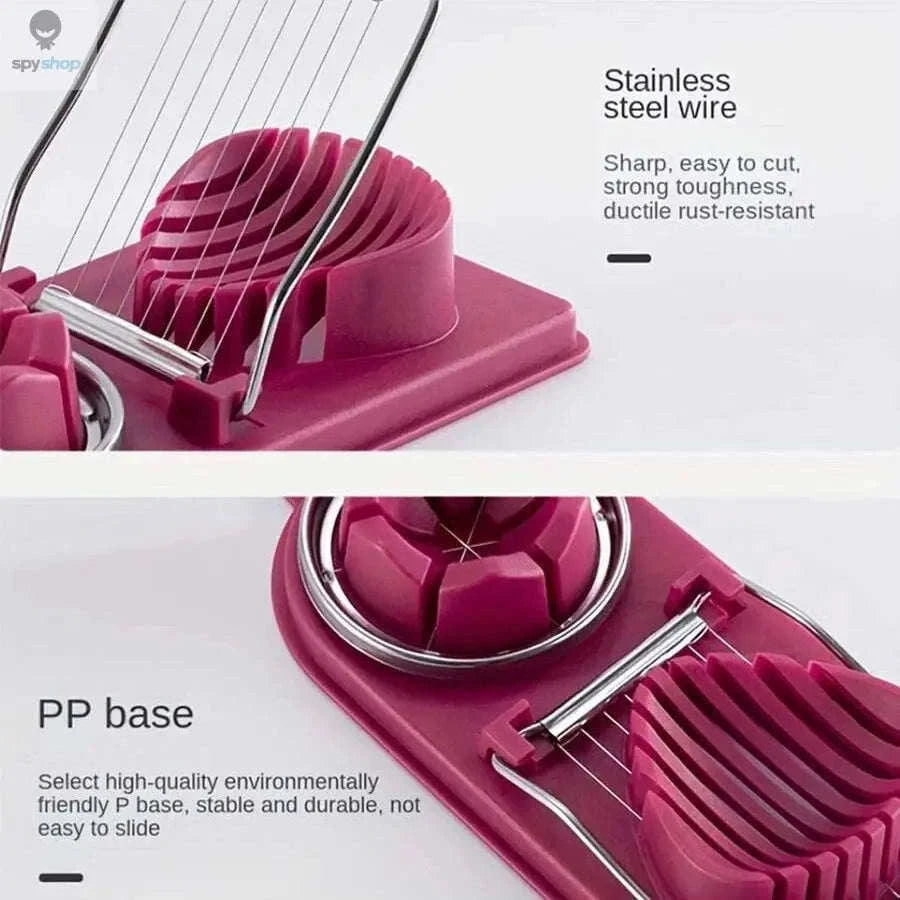 2-in-1 Egg Slicer and Cutter for Fast Meal Prep-1PC white
