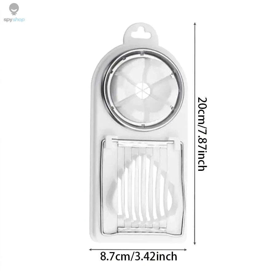 2-in-1 Egg Slicer & Cutter – Precision Slicing for Quick Meal Prep-1PC white