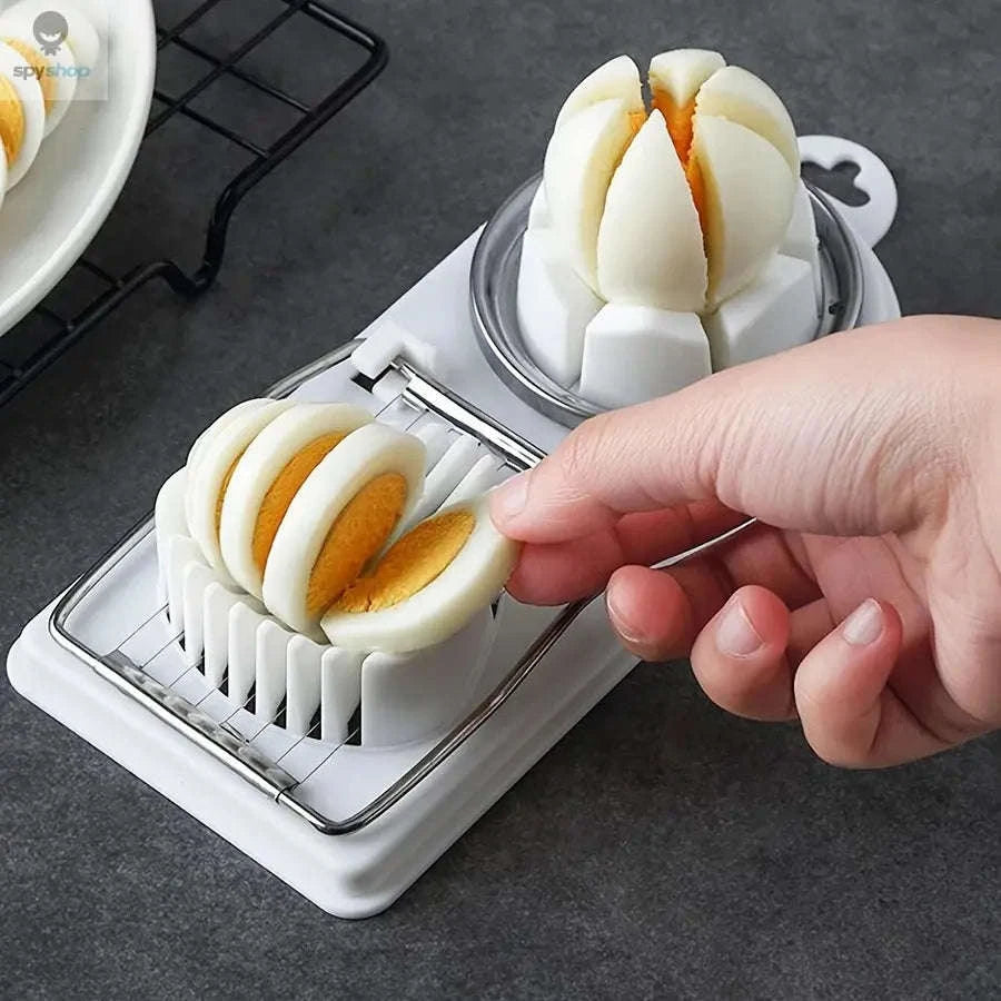 2-in-1 Egg Slicer & Cutter – Precision Slicing for Quick Meal Prep-1PC white