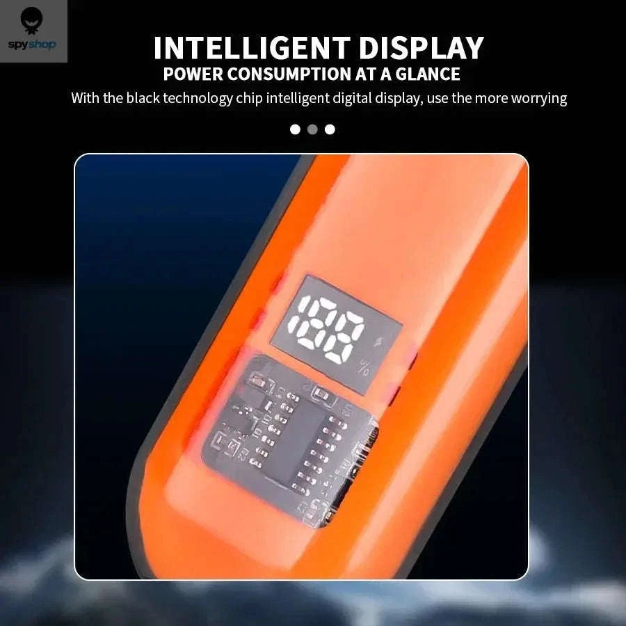 2‑in‑1 Electric Ear & Nose Hair Trimmer – Compact, Washable, Precision Grooming-orange