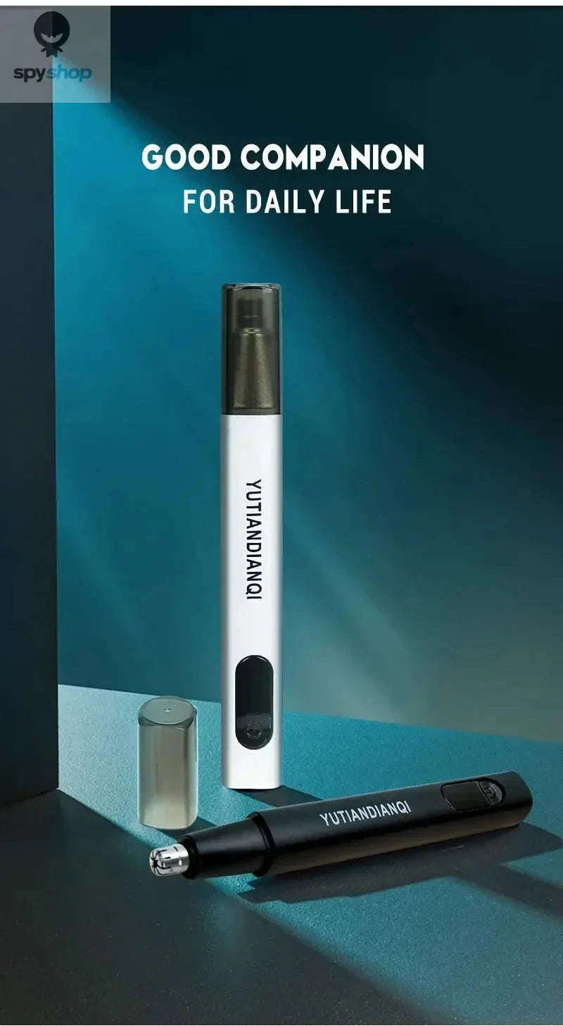 2‑in‑1 Electric Ear & Nose Hair Trimmer – Compact, Washable, Precision Grooming-orange