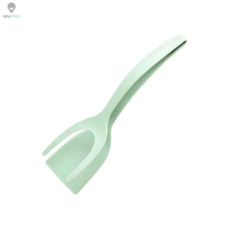 2‑in‑1 Grip and Flip Spatula Tongs – Heat‑Safe, Non‑Stick Friendly, Easy Control-Red