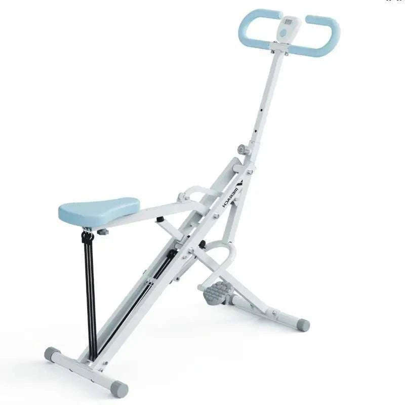 2-in-1 Squat and Rowing Machine Foldable Home Gym Trainer-R07WZ / United States