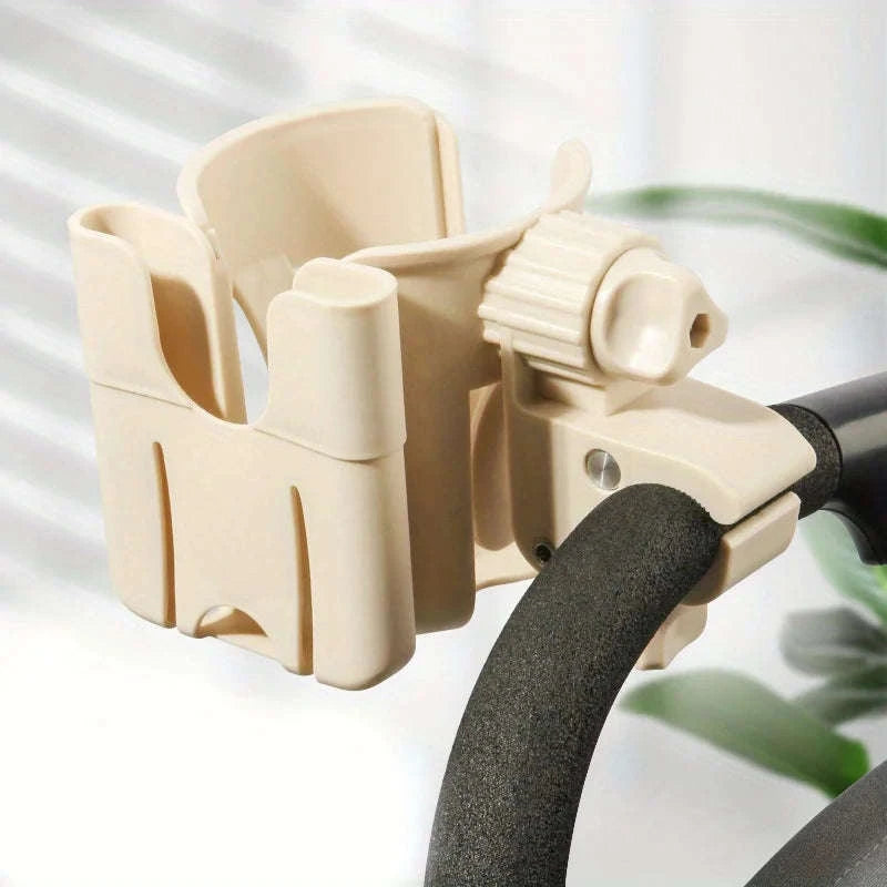 2-in-1 Universal Stroller Cup Holder With Phone Mount-Pink