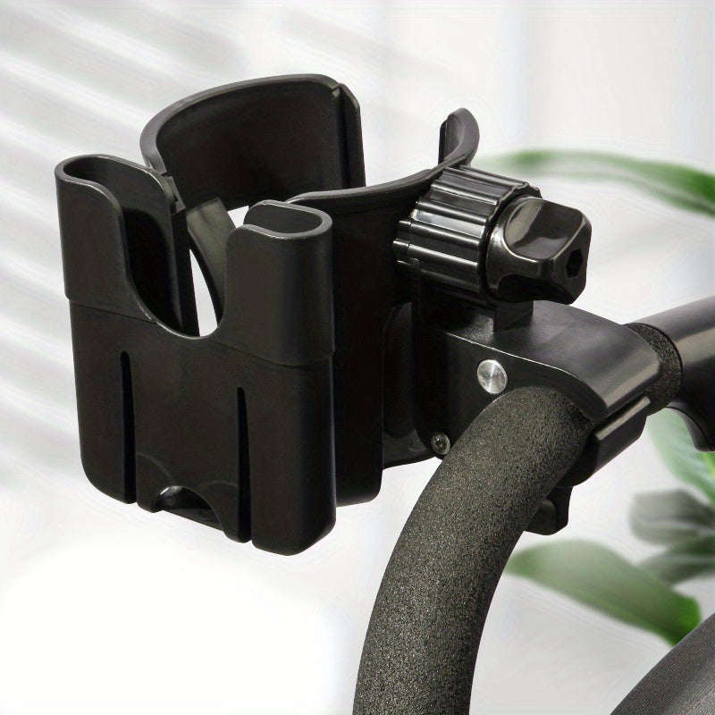 2-in-1 Universal Stroller Cup Holder With Phone Mount-Pink