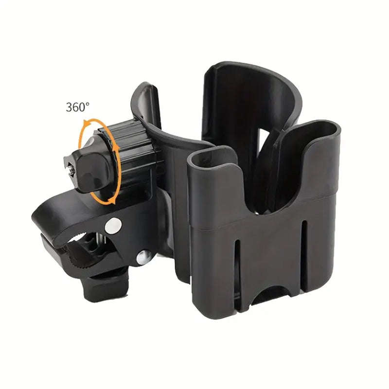 2-in-1 Universal Stroller Cup Holder With Phone Mount-Pink
