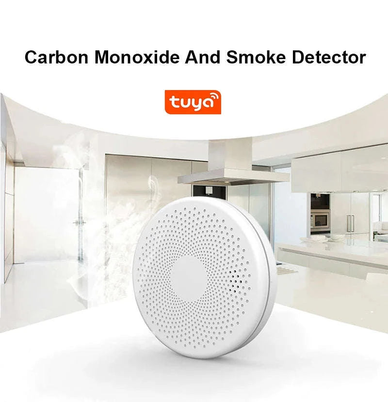 2-in-1 WiFi Smart CO & Smoke Detector Alarm-CS01W WiFi Function