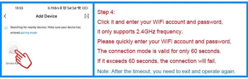 2-in-1 WiFi Smart CO & Smoke Detector Alarm-CS01W WiFi Function