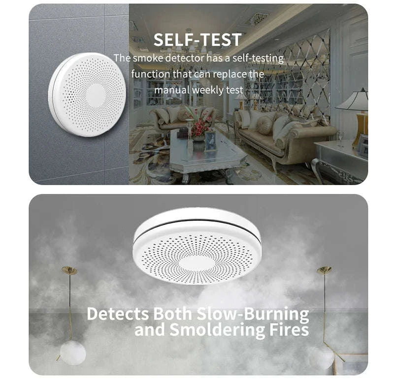 2‑in‑1 WiFi Tuya Smart CO & Smoke Detector Alarm-CS01W WiFi Function