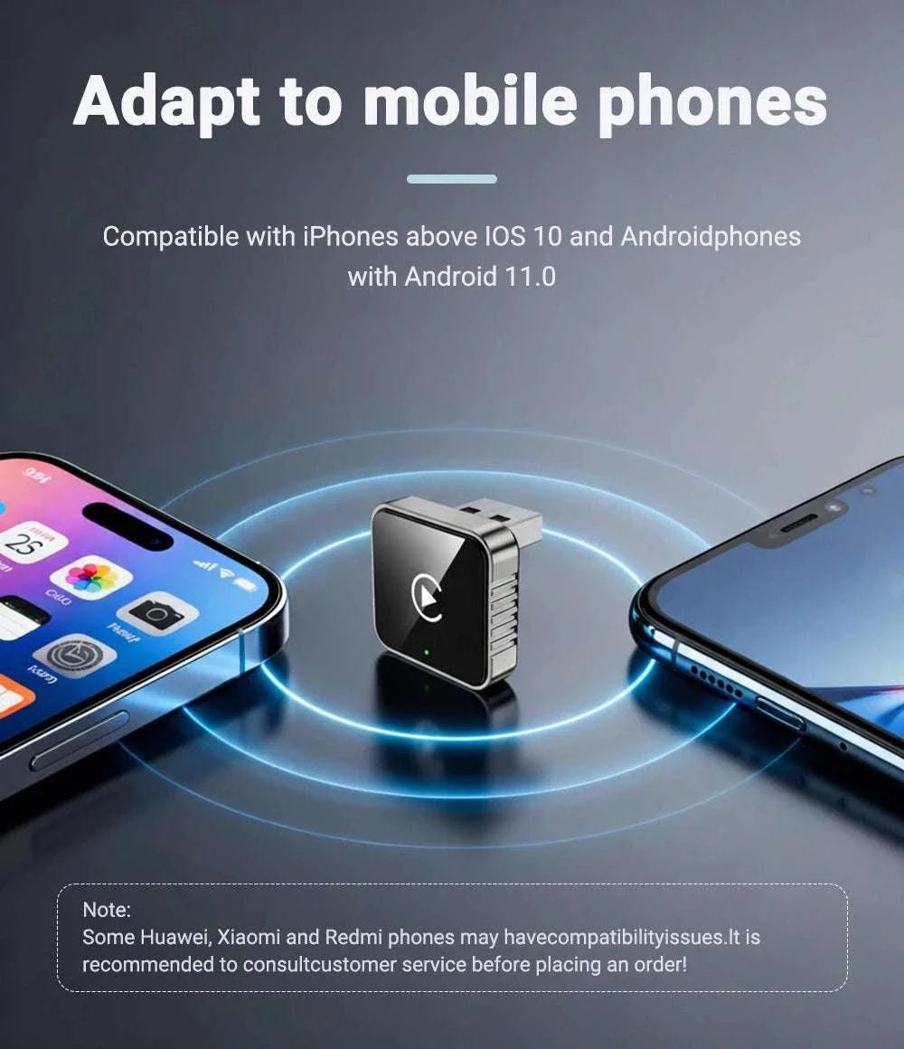2-in-1 Wireless CarPlay Android Auto Adapter-