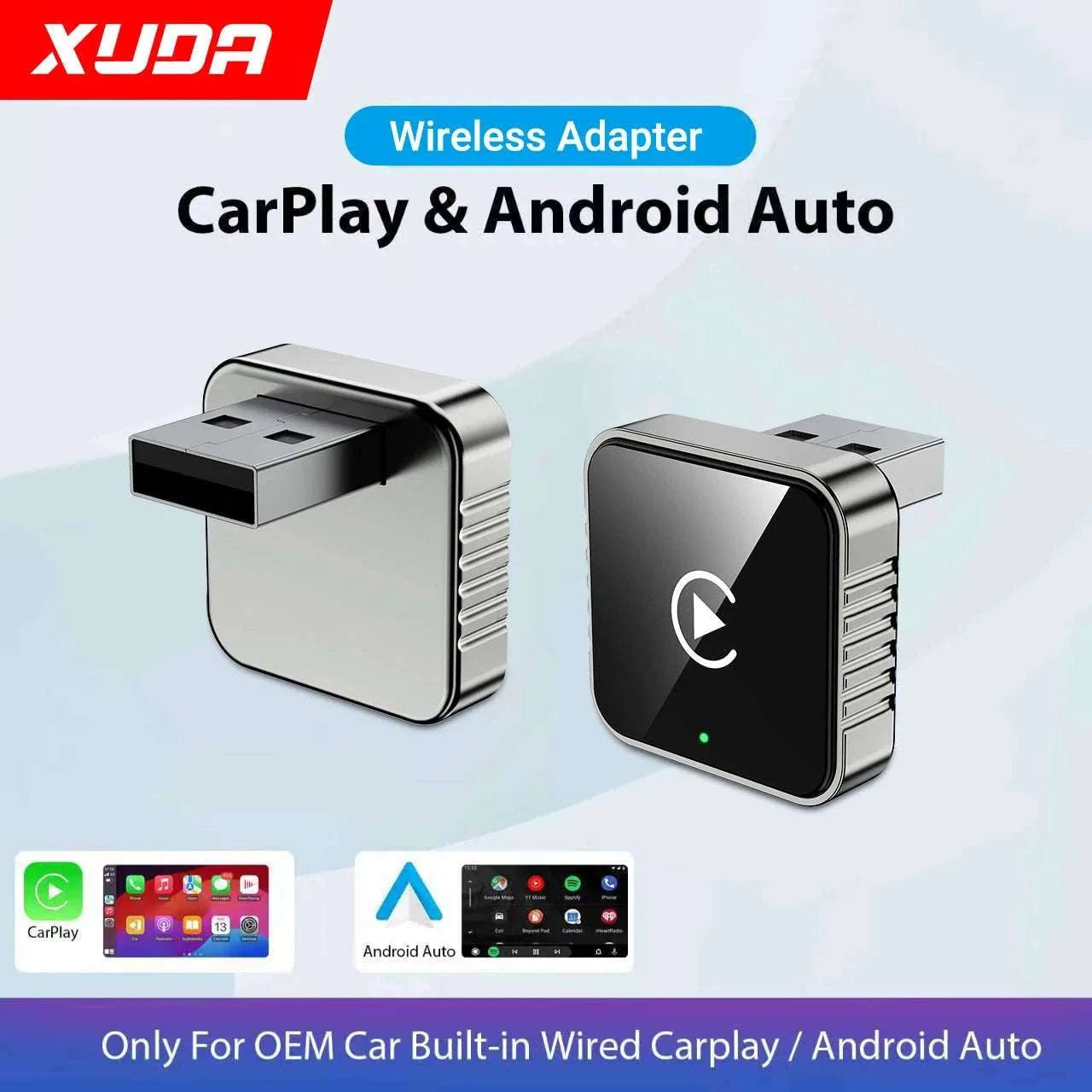 2-in-1 Wireless CarPlay Android Auto Adapter-
