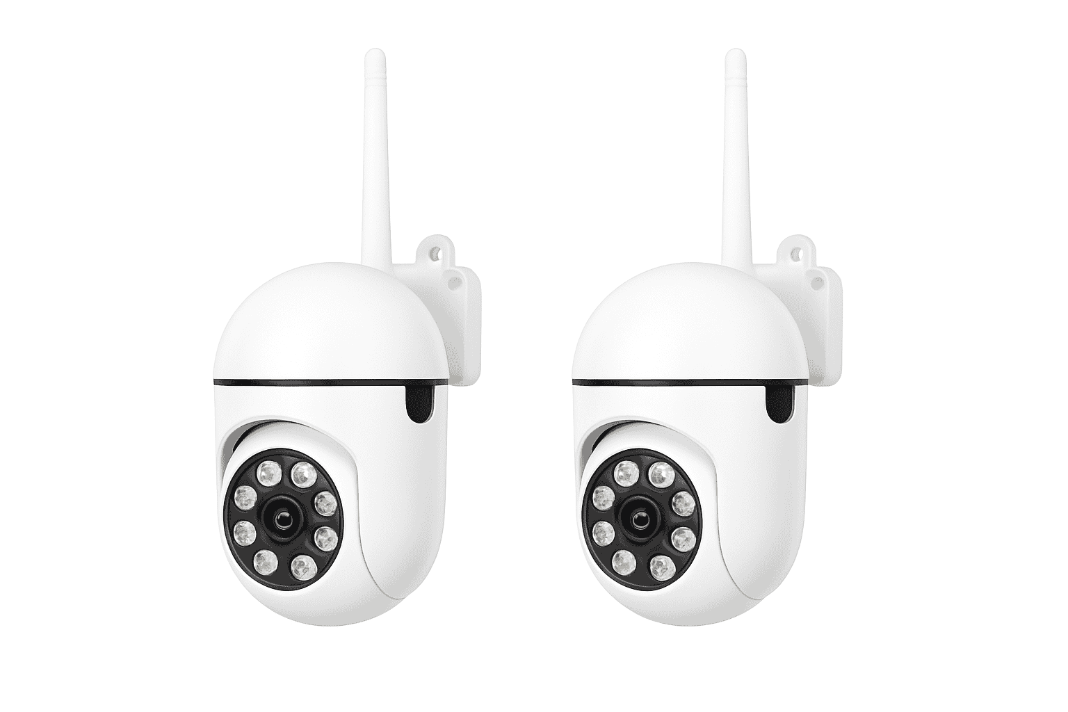 2-Pack 1080P WiFi Security Camera with Color Night Vision, 2-Way Audio, 360° Pan/Tilt/Zoom, Motion Detection-USB / Germany