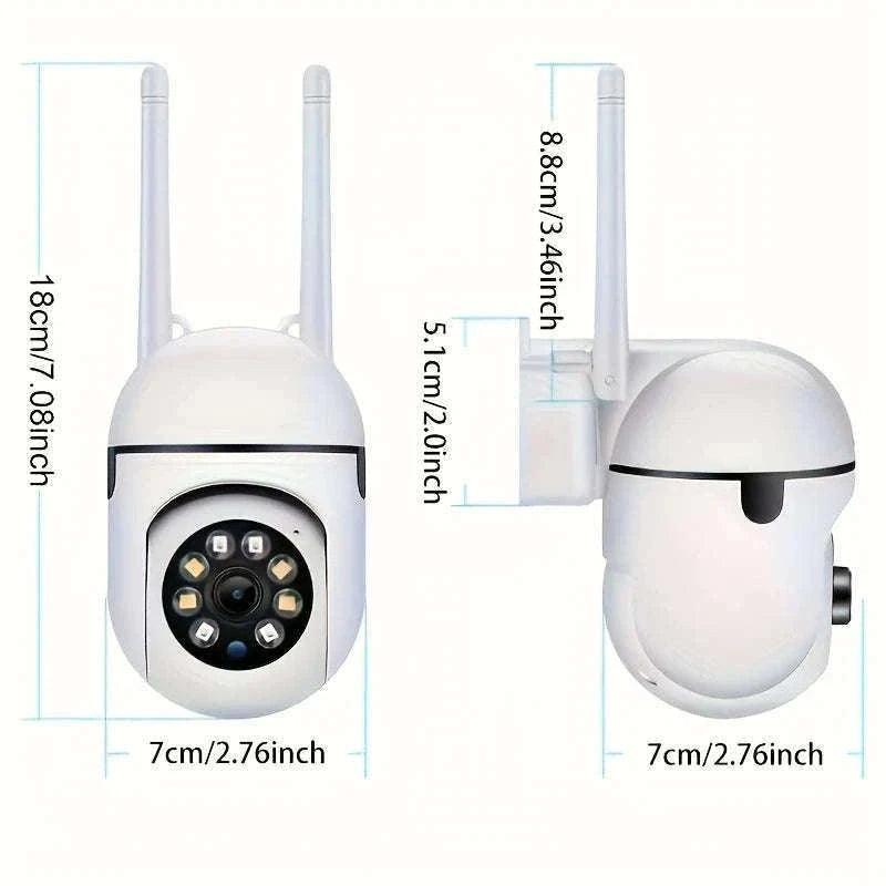 2-Pack 1080P WiFi Security Cameras with Night Vision & Audio-USB / United States