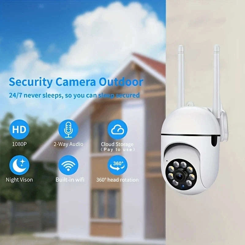 2-Pack 1080P WiFi Security Cameras with Night Vision & Audio-USB / United States
