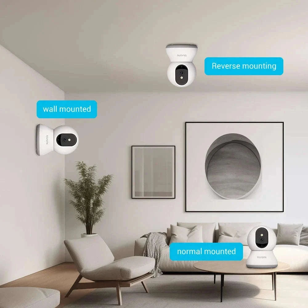 2-Pack 2K Indoor Security Camera Set with 360° View-EU Plug / GERMANY