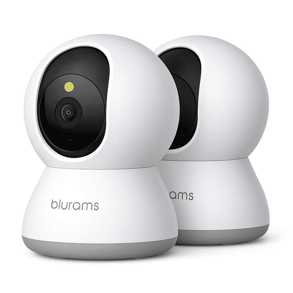 2-Pack 2K Indoor Security Camera Set with 360° View-EU Plug / GERMANY