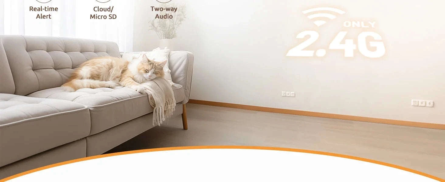 2-Pack 2K Indoor Security Camera with One-Touch Call-EU Plug / spain