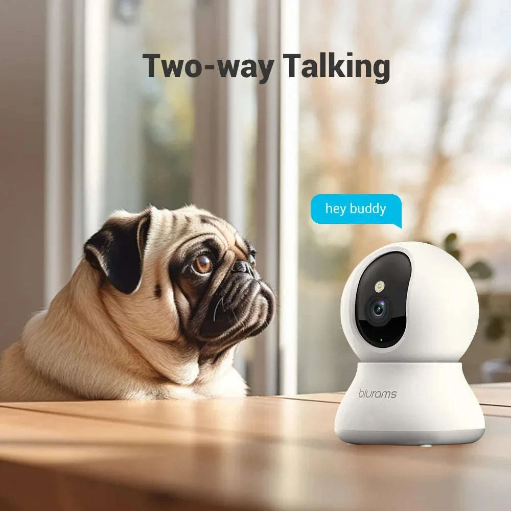 2-Pack 2K Indoor Security Camera with One-Touch Call-EU Plug / spain