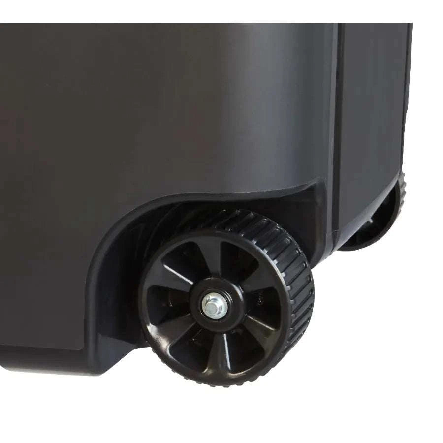 2 Pack 45 Gallon Wheeled Garbage Cans with Attached Lid-United States