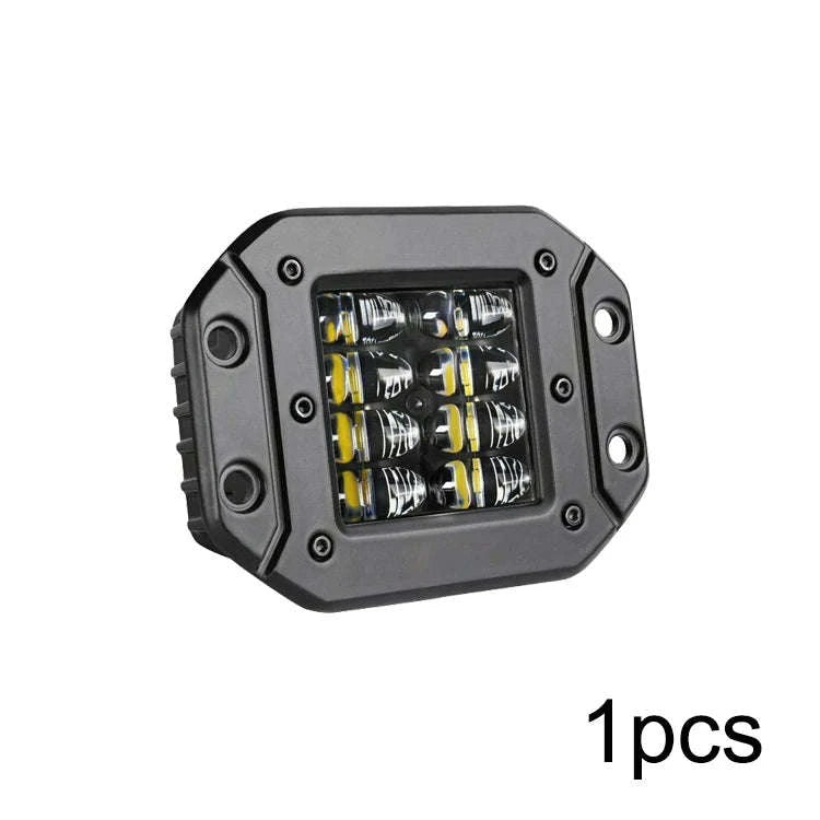 2-Pack 5 Inch Flush Mount LED Work Light Bar 40W 12V 24V Spot Beam-2pcs 40W flush mount