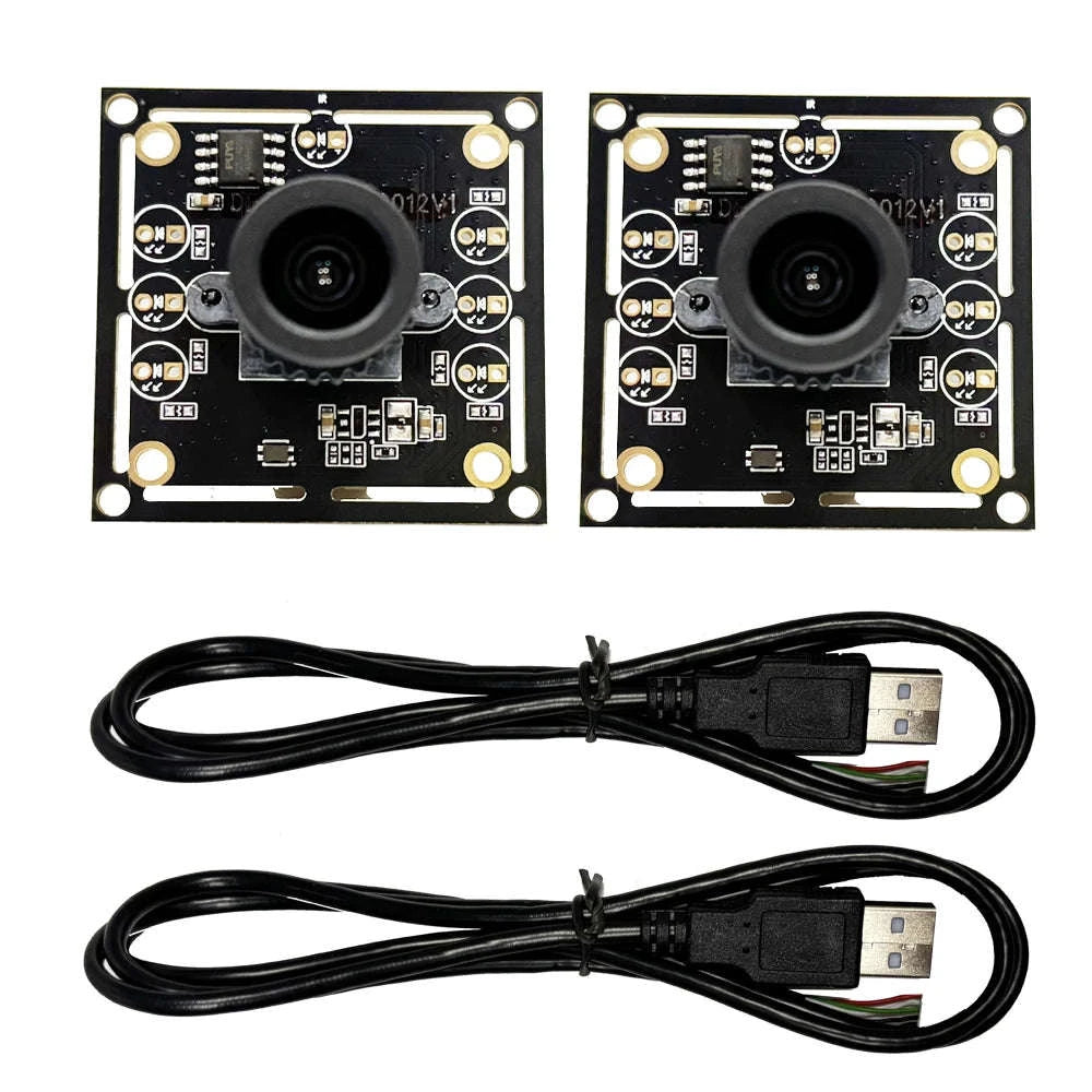 2-Pack 720P USB Camera Module with 180° View and 1m Cable-2PCS 2.1mm lens