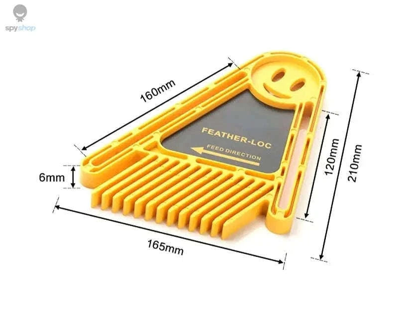 2 Pack Adjustable Featherboard Safety Guide for Cleaner Cuts-Yellow Set