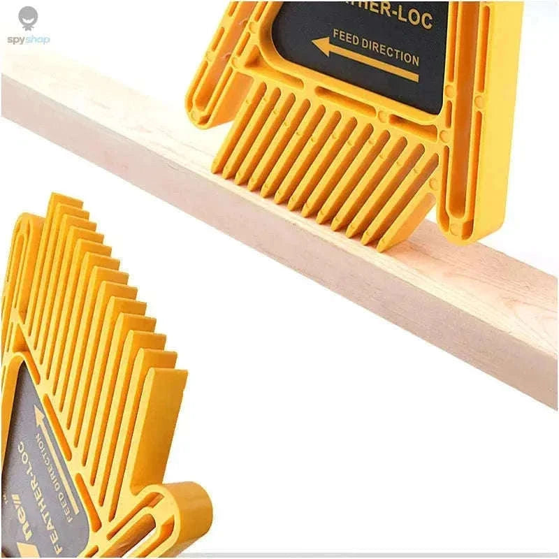 2 Pack Adjustable Featherboard Safety Guide for Cleaner Cuts-Yellow Set