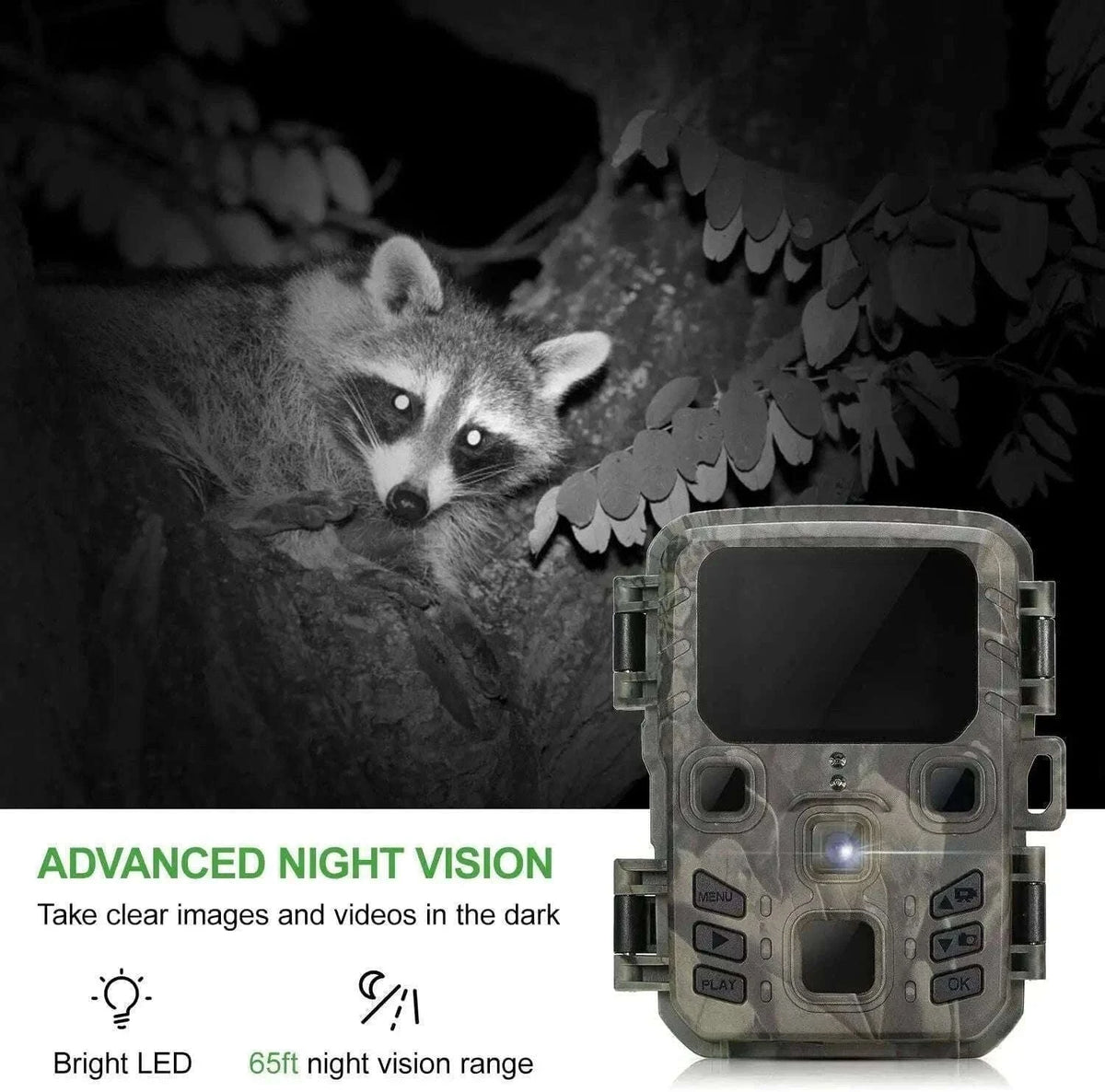 2-Pack Mini Hunting Camera with Night Vision-Default Title