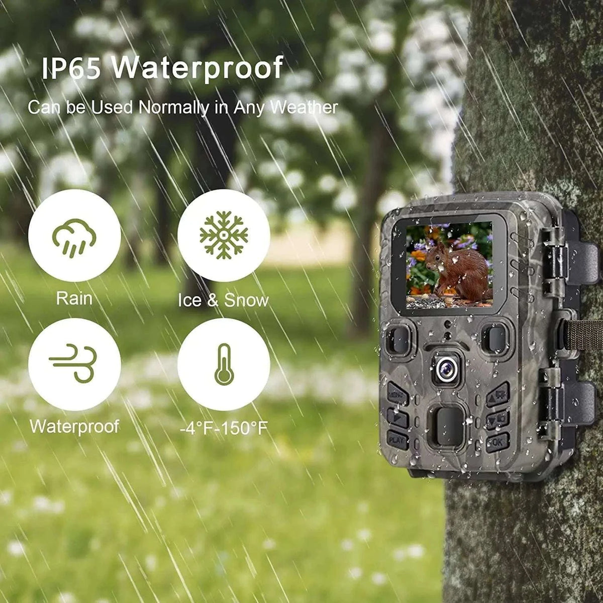 2-Pack Mini Hunting Camera with Night Vision-Default Title