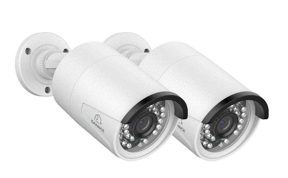 2-Pack PoE Outdoor Security Camera, 8MP Night Vision, IP66-2MP / United States