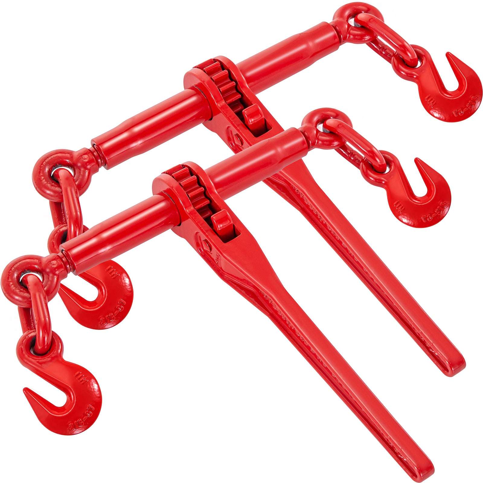 2 Pack Ratchet Chain Load Binder 3/8–1/2 in, 9215 lb Capacity-france