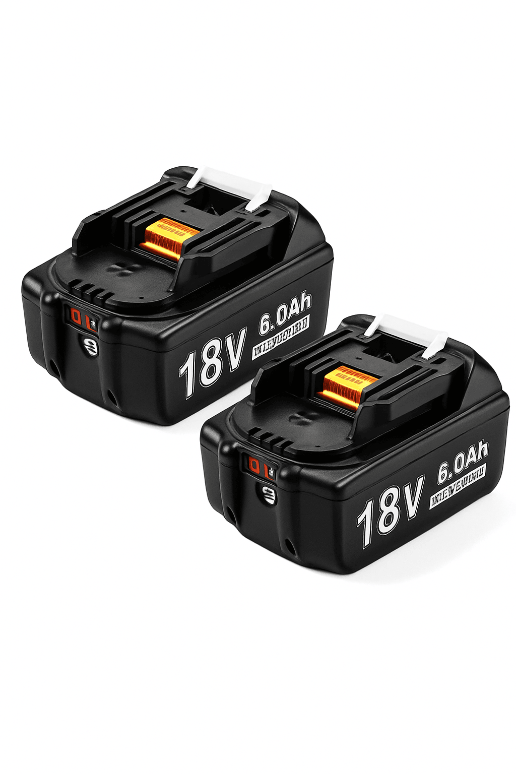 2 Pack Rechargeable 18V 6.0Ah Battery for Power Tools-United States