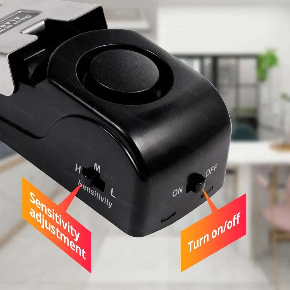2 Pack Wireless Door Stop Alarm System 125dB-Default Title