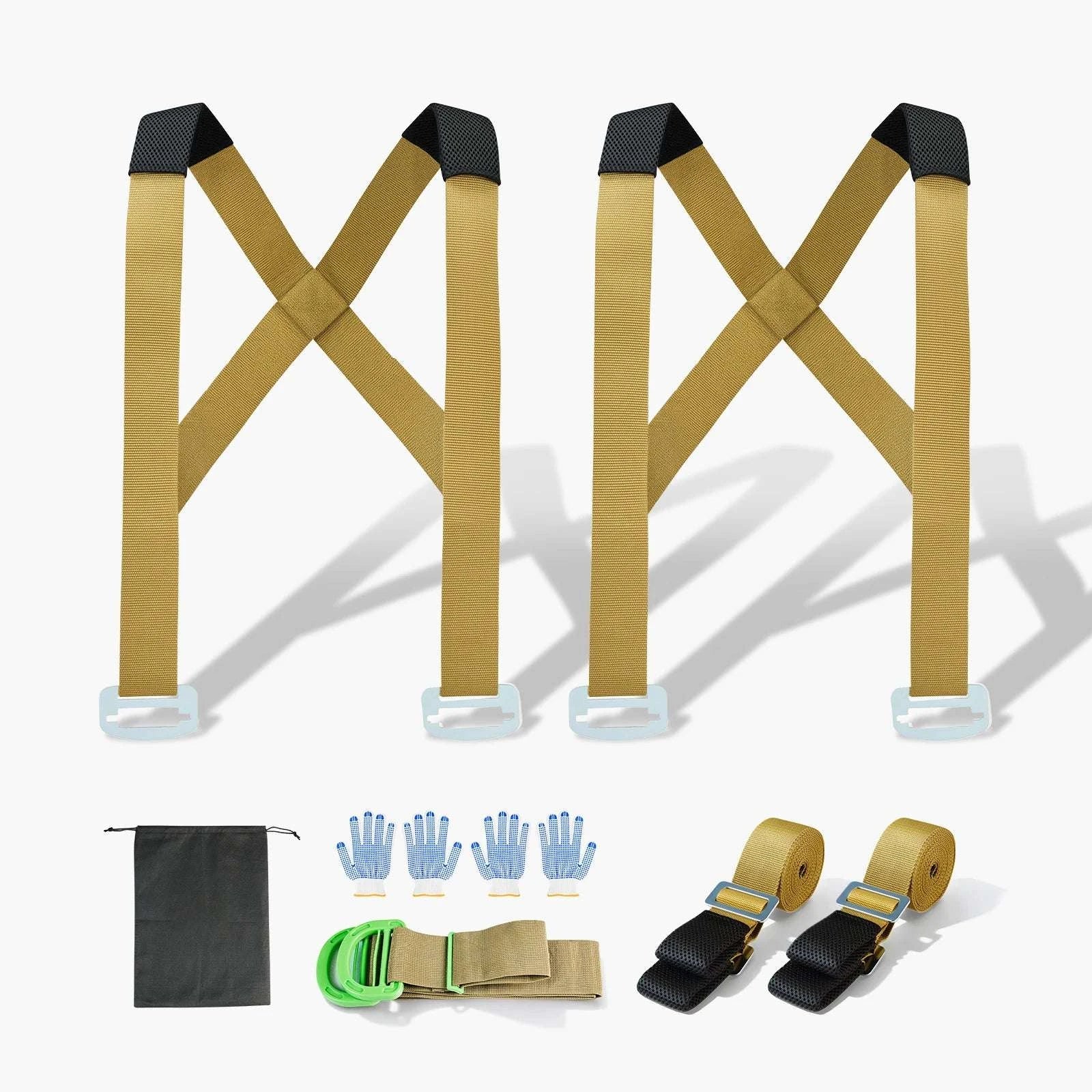 2-Person Furniture Moving Straps with Adjustable Shoulder Harness-1000lbs / United States