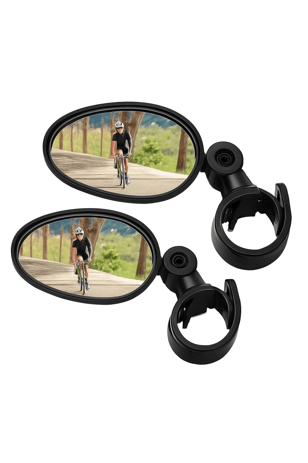 2-Piece 360° Bicycle Rearview Mirror Set for Safer Rides-2 Pcs 5.7 cm