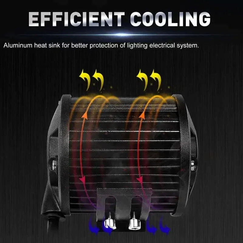 2-Piece 60W LED Work Light Bar Spot Flood Combo-1pc