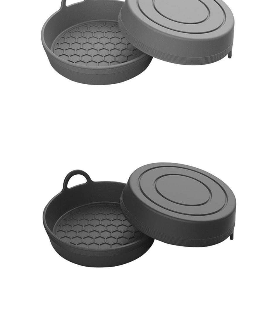 2-Piece Anti-Slip Car Coaster Silicone Drink Holder Pads-Black 2pcs